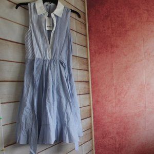 NWT A Loves A Blue Shirt Dress, Size XS